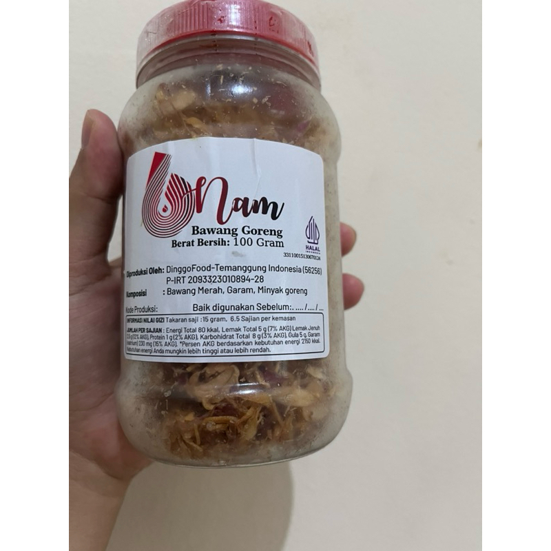 

BAWANG GORENG ASLI TANPA CAMPURAN TEPUNG HALAL DAN TERDAFTAR murah meriah