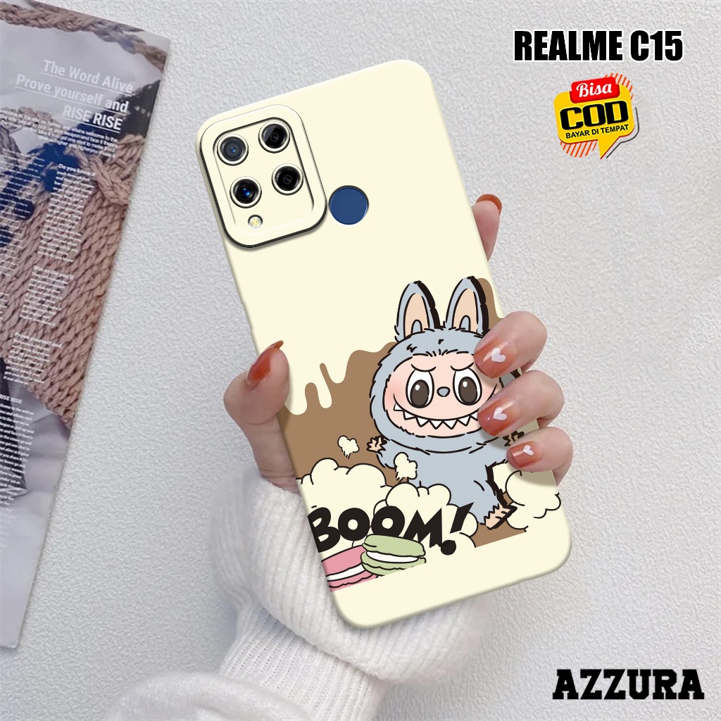 AZZURA - Case Realme C15 - Fashion Case Kartun - Softcase Realme C15 - Casing Hp Realme C15 - Kasing