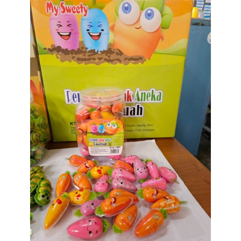 

Permen Lunak Viral My Sweety Bentuk Wortel isi 50 pcs