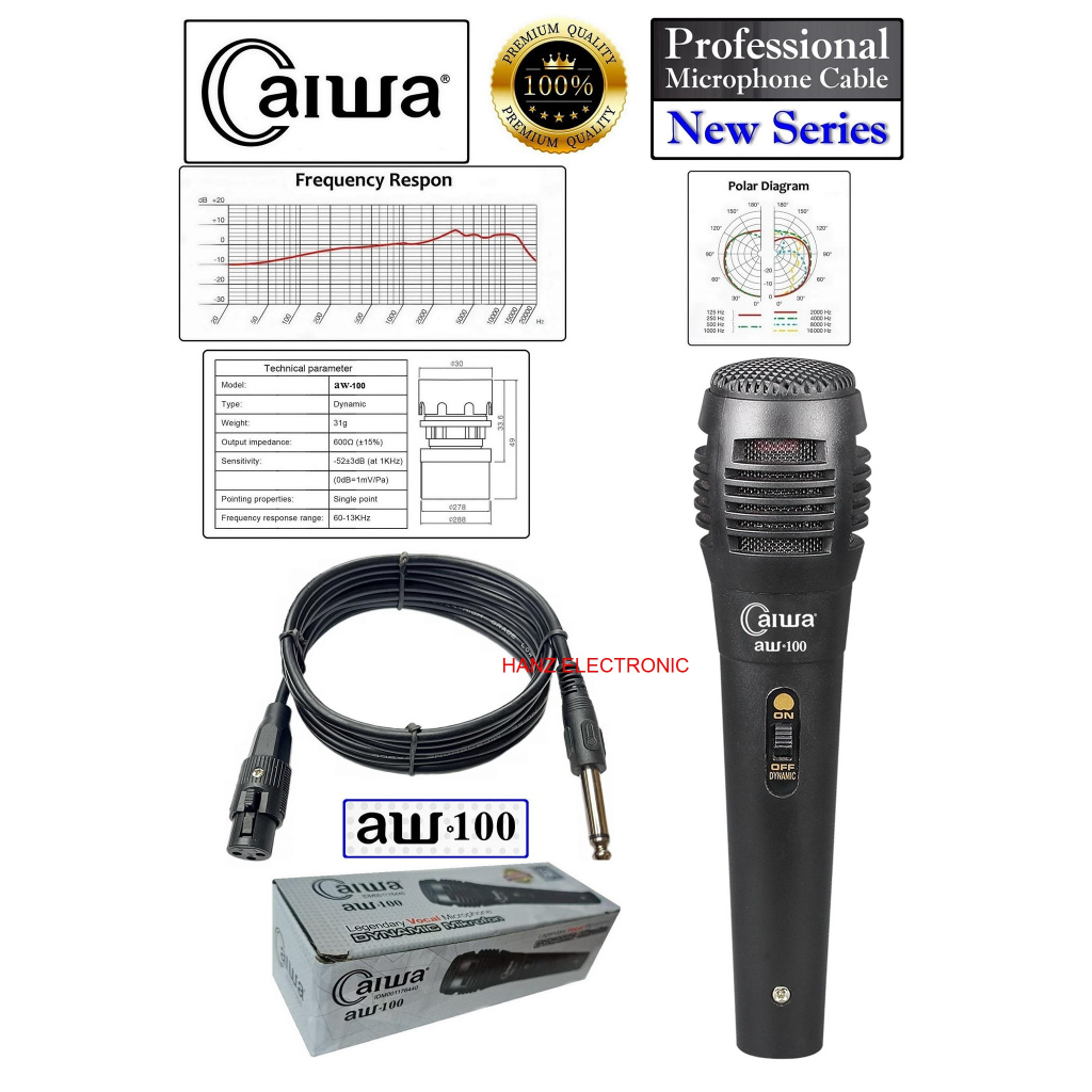 MIC/MICROPHONE GAGANG CAIWA AW-100