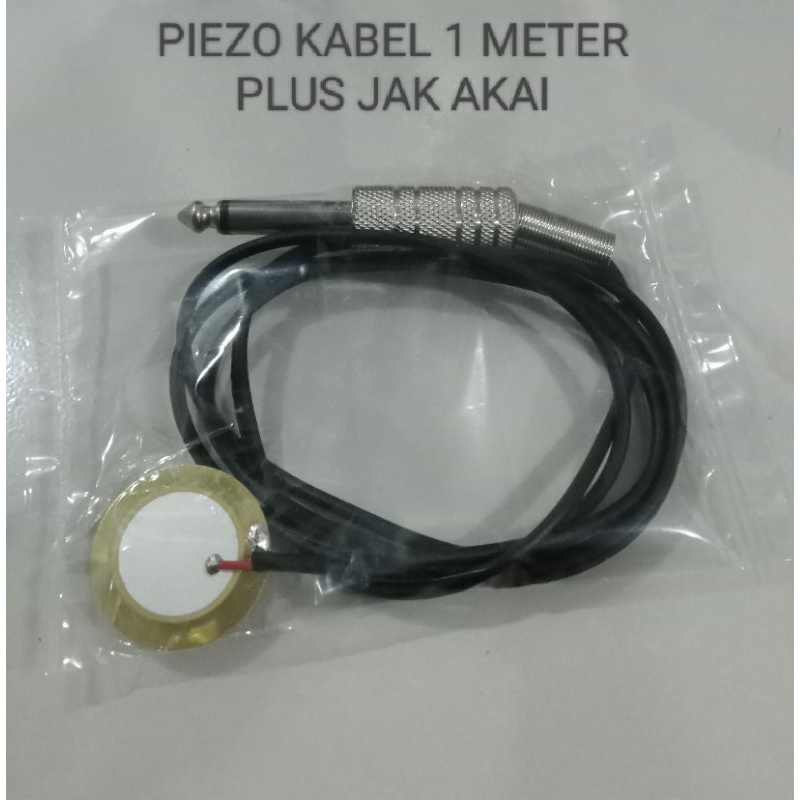 Piezo untuk gitar akusit, ukulele, kendang/drum elektrik, dan lain-lain