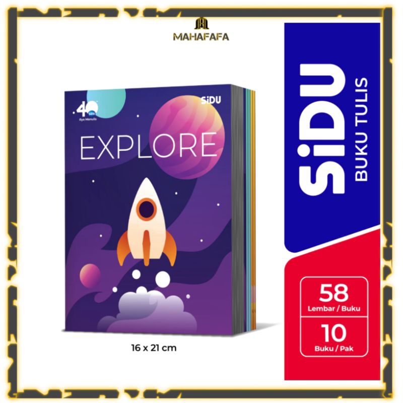 

Buku Tulis SIDU Isi 58 Lembar [1 Pack = 10 Buku]