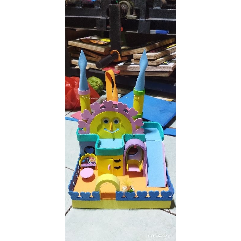 Mainan Anak rumah umang-umang model Matahari bonus 2pcs umang-umang biasa