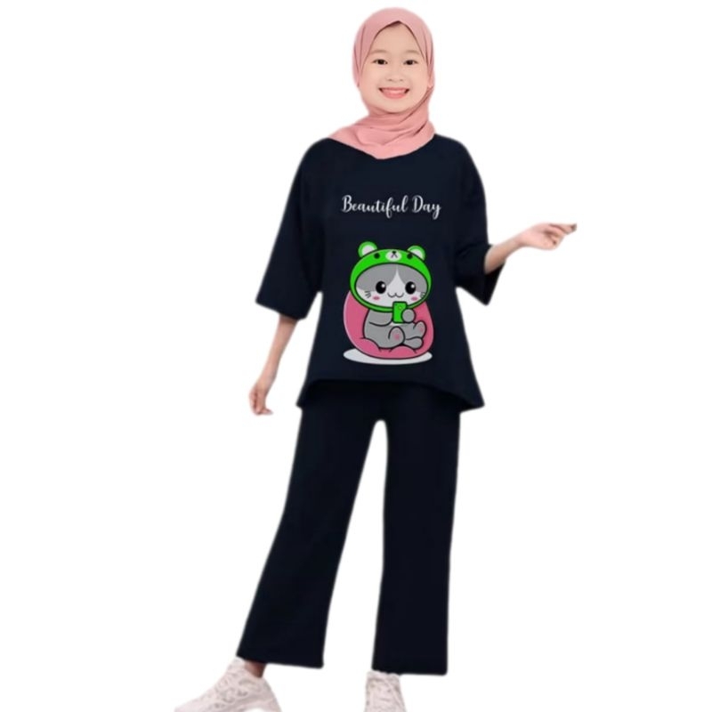 Zyana - BD TUNIK ANAK PEREMPUAN 8-14 TAHUN SETELAN MUSLIM ANAK PEREMPUAN ONE SET ANAK