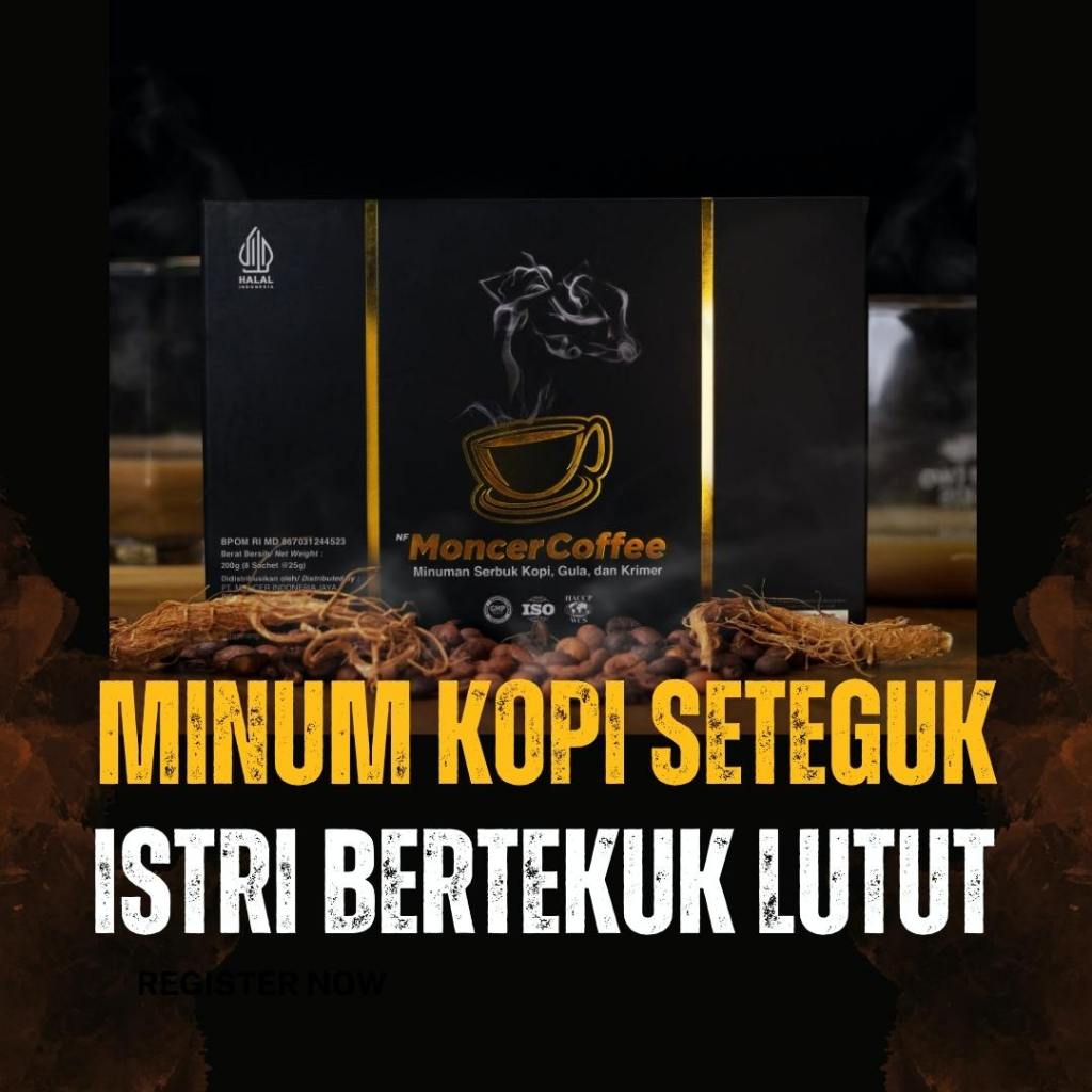 

Moceerrr Coffee Original | Kopi Stamina Pria Kuat 10X Lipat Lebih Tahan Lama Herbal Alami BPOM Halal