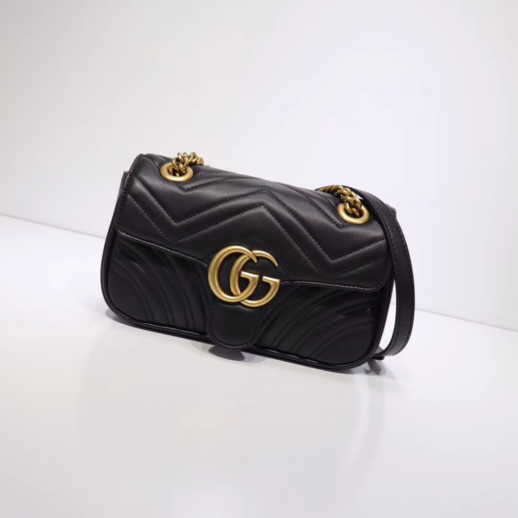 GG Marmont Small Leather Shoulder Bag | Tas Selempang Bahu Wanita Import Kualitas VVIP Premium