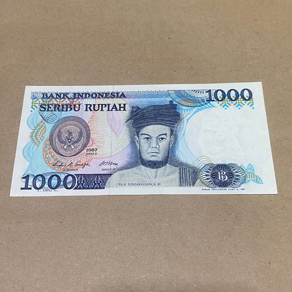 UIG16 1000 RUPIAH SISINGAMAHARAJA 1987 GRESS UNC