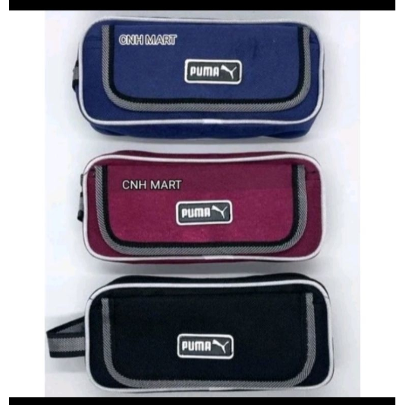 

Kotak Pensil Puma Besar Tutup Depan - Kotak Pensil Puma Besar Puring -Kotak Pensil Kain Puma Besar Td Harga 1 Pcs