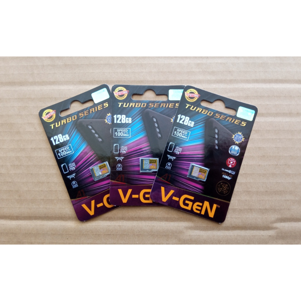 Kartu Memori Card MMC HP 128 GB VGEN 128GB V-GeN Micro SD Class10 Original Baru Garansi Seumur Hidup