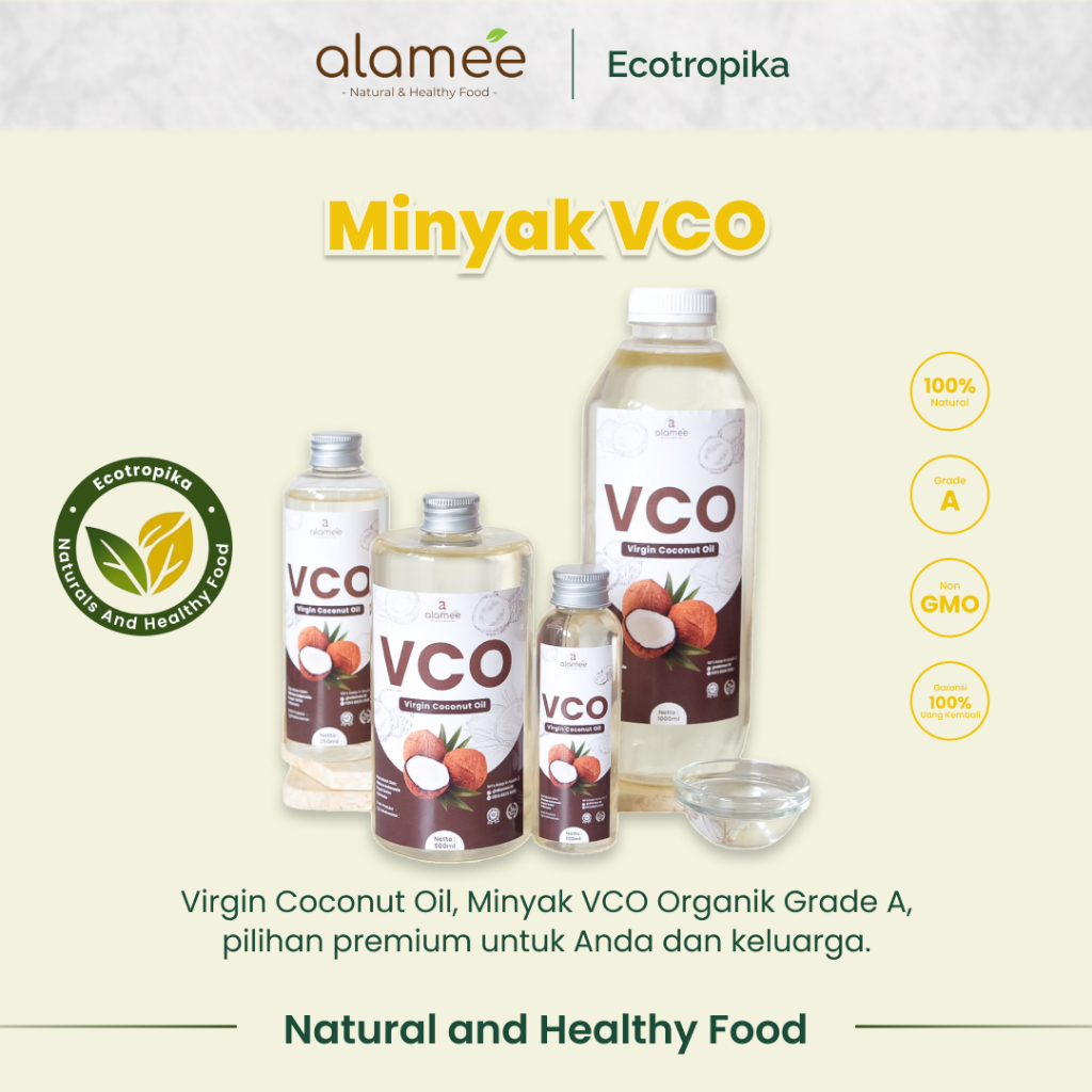 

Minyak Kelapa Murni Extra Virgin Coconut Oil VCO Asli Dapat Diminum Organik Masak Minum