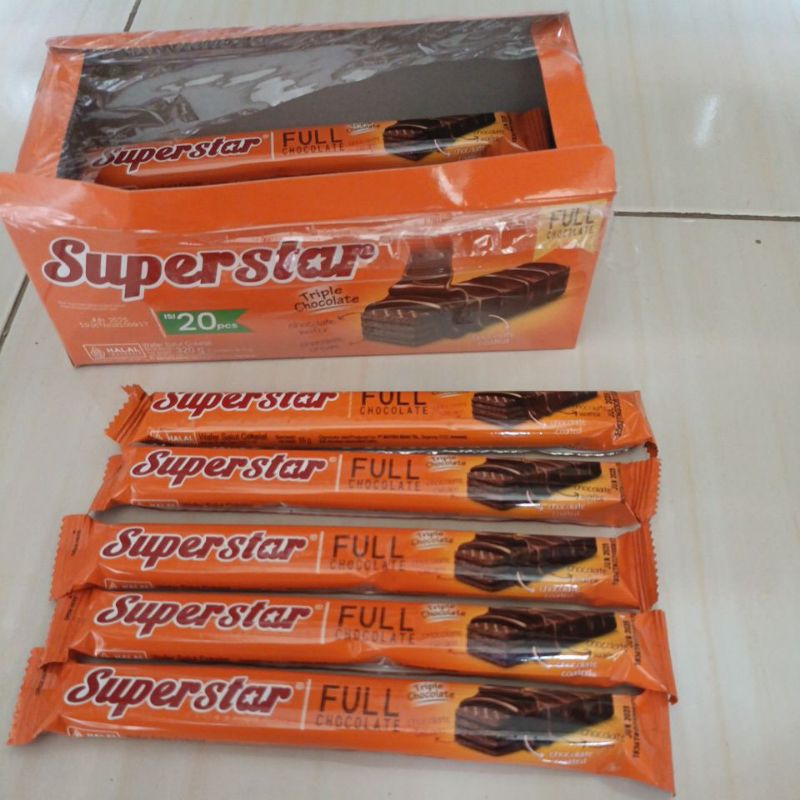 

superstar wafer salut cokelat per 5 pcs