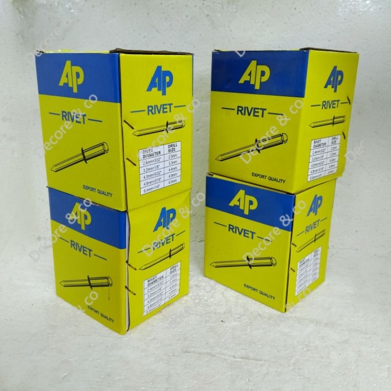 Paku Rivet Ukuran 440, 450, 550, 640 Paku Rivet AP