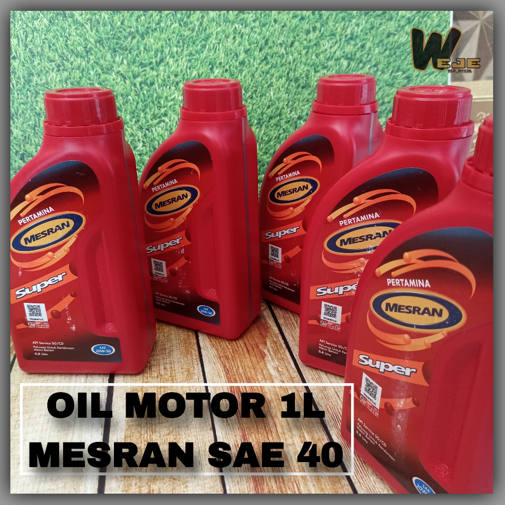 OIL MOTOR OLI MESRAN SAE40 1L SAE 40 OLI PERTAMINA