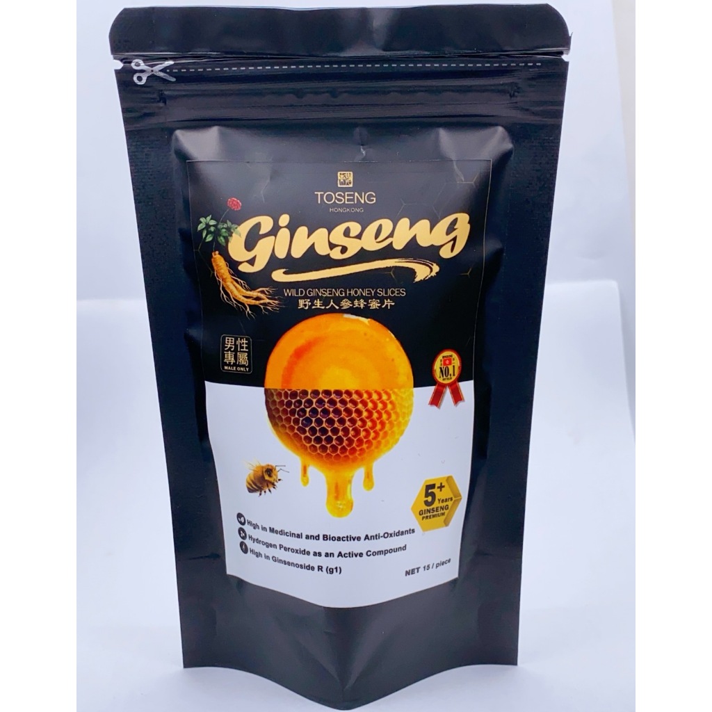 

TOSENG HONGKONG - GINSENG HONEY SLICES 5 TAHUN - POUCH BLACK UNTUK REMAJA HINGGA ORANG TUA