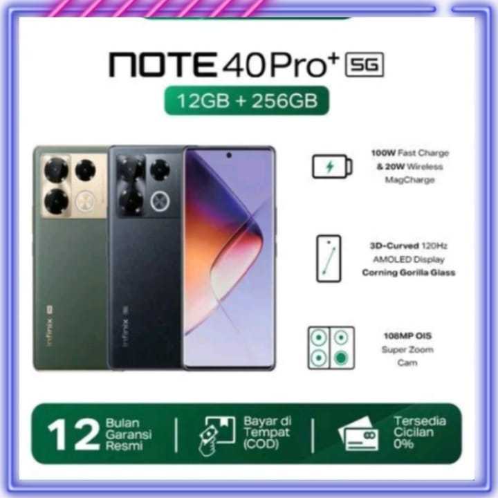 INFINIX NOTE 40 PRO HP SECOND, 12/256 GARANSI RESMI INFINIX INDONESIA HP SECOND BERKUALITAS WARNA RA