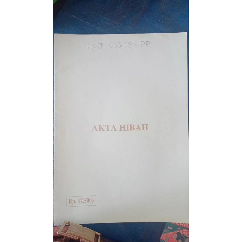 

Akta Hibah Rp 17500 Rangkap 4 Tahun 2009