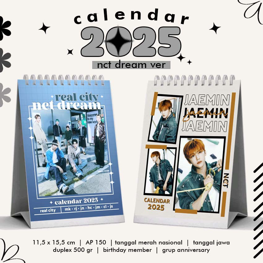 

[ READY STOCK ] KALENDER MEJA 2025 KPOP NCT DREAM DREAM SCAPE