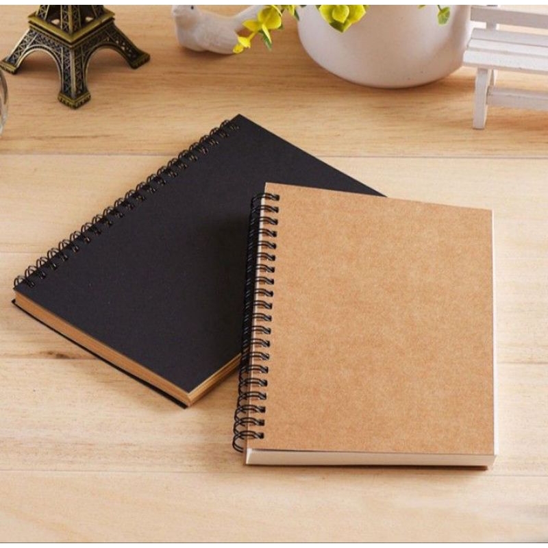 

SAKA Sketchbook A5 Isi 100 Halaman Buku Sketsa A5 Polos Buku Catatan A5 Cover Vintage Aesthetic