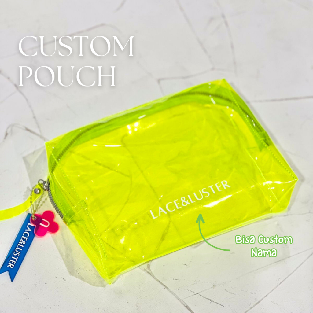 Dompet PVC / PVC Pouch/ Tas PVC / NeonFlex Pouch / ShinyZip PVC Bag / Pouch Resleting