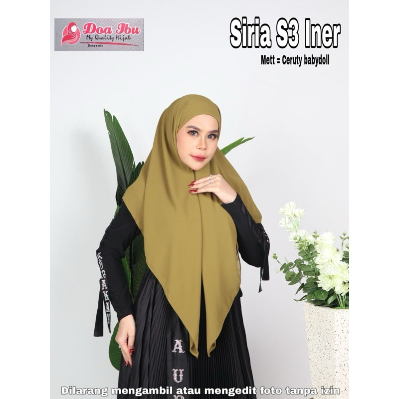 213 JILBAB S3 BELAH INNER CERUTY DOA IBU/HIJAB KEKINIAN CERUTY DOI ORI BY BUNYAMIN