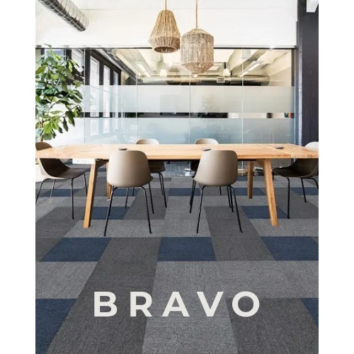 Karpet Tile Kantor Harga Per Box Bravo Polos 7 mm isi 20 pcs