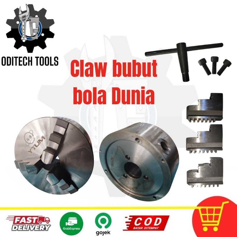 claw bubut manual bola dunia
