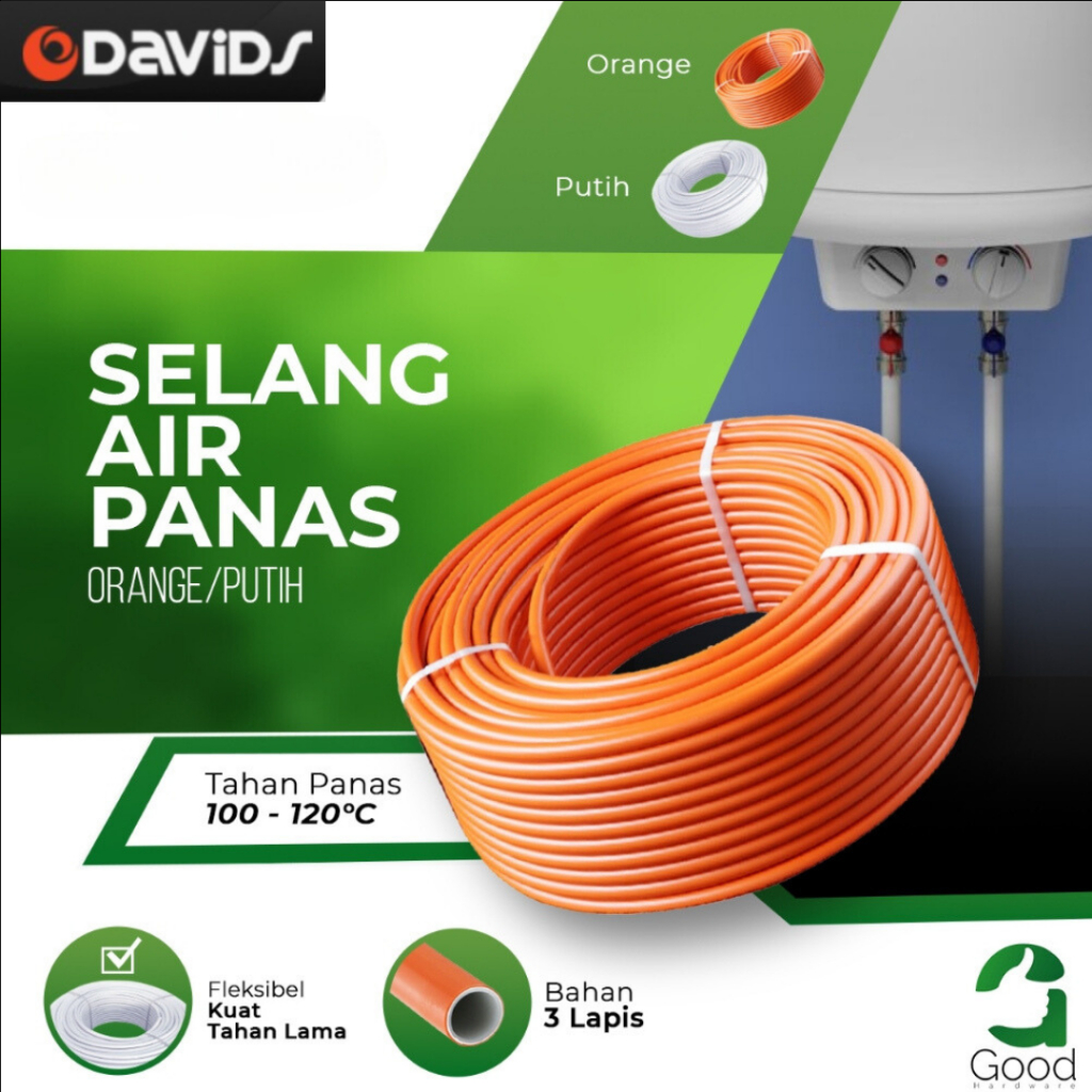 Selang Water Heater Pipa Air Panas Dingin 1/2 Inch Hiter Sambungan Kran Mixer Keran
