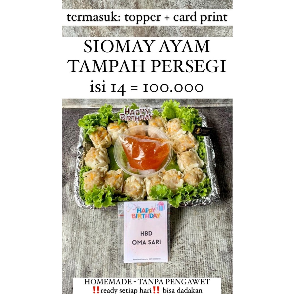 

Siomay Ayam Tampah Persegi Hampers Christmas / Paket Natal - READY