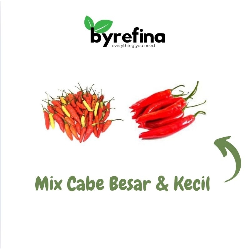 

Cabe Rawit Merah Besar Campur Mix 100gr - 250gr Surabaya / Byrefina