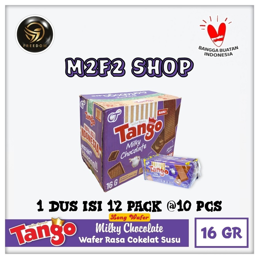 

Tango Wafer Milky Chocolate | Cokelat Susu Sachet - 16 gr (Kemasan Karton)