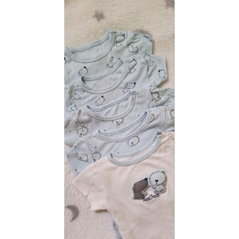 JUNIORS SHORTS SLEEVES - Bodysuit Jumper Baby Newborn Set 5pcs (0-3month)