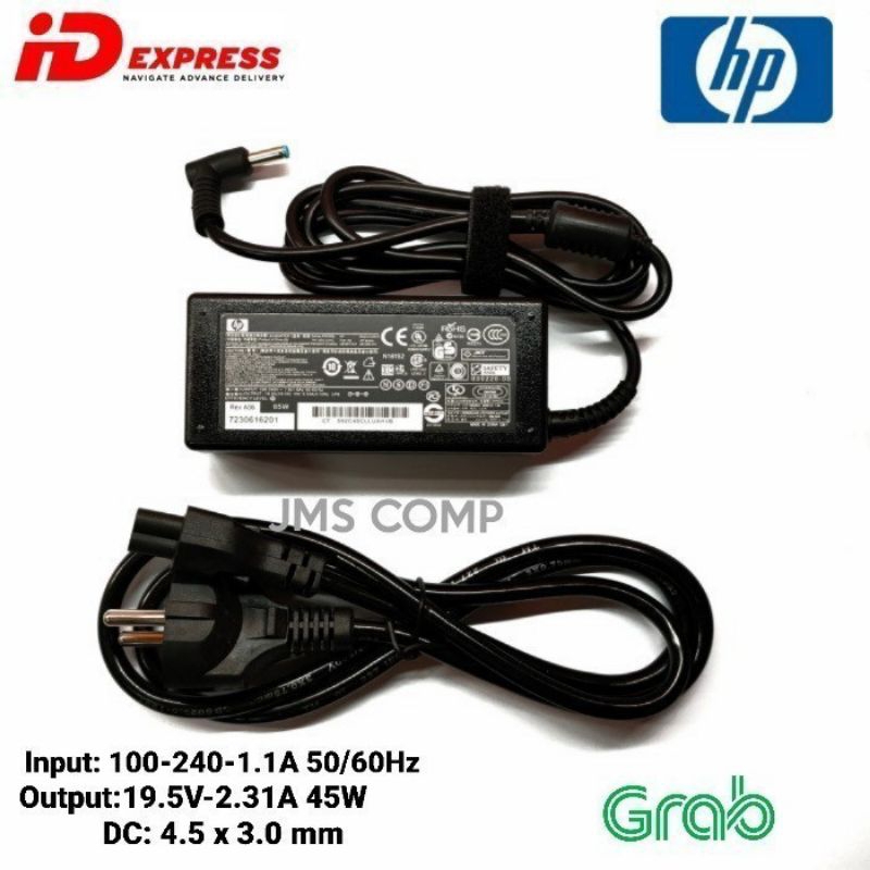 Adaptor Charger Original Laptop HP 14s-fq0022au 14s-dk1507au 45Watt
