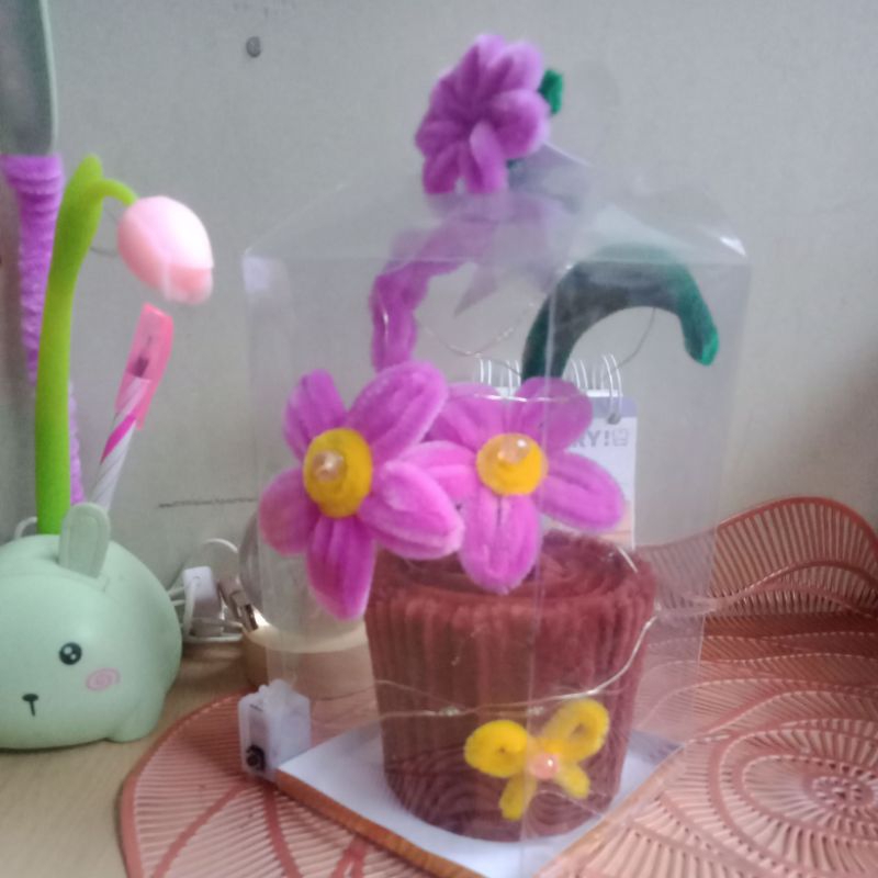 

flower box Dengan lampu LED