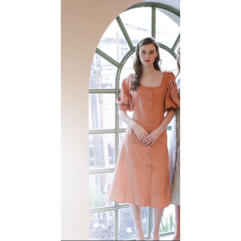 Preloved April Dress by Maven in Tangerine