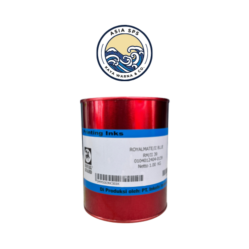 

Cat Sablon Plastik Solvent Ink BLUE 39 type ROYALMATE by ROYAL GUARD (1kg)