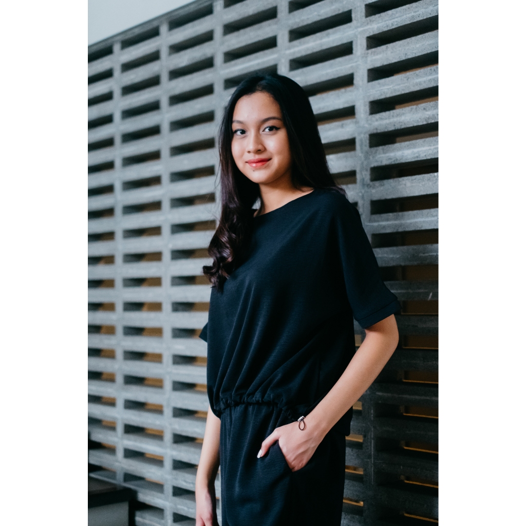 Nalure Meiki Set | Blouse bahan crincle air flow | Blouse Saja | pakaian wanita