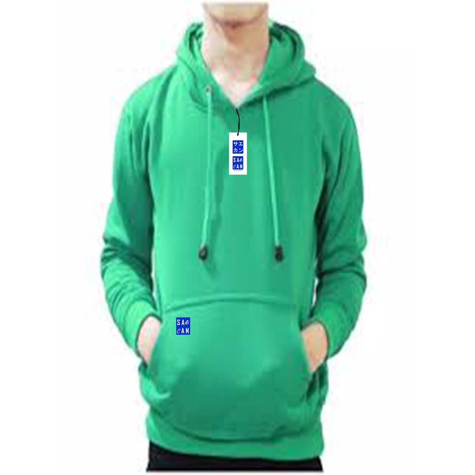 JAKET SWEATER HOODIE PREMIUM PRIA WANITA HIJAU MUDA Bahan TEBAL || JAKET HOODIE PREMIUM DISTRO PRIA 
