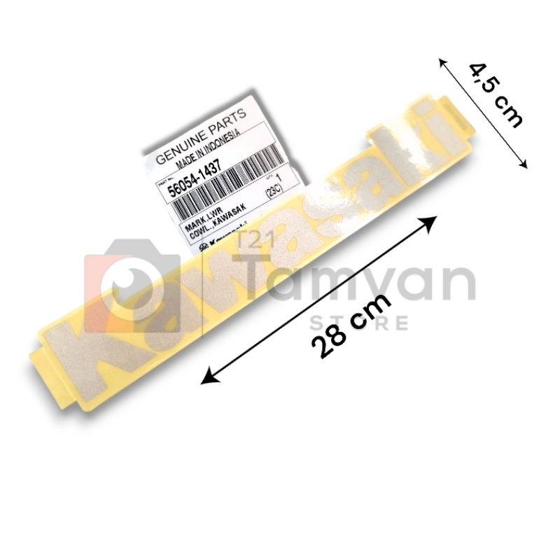 STICKER fairing bawah ninja Z250 NINJA RR SILVER ORIGINAL KAWASAKI