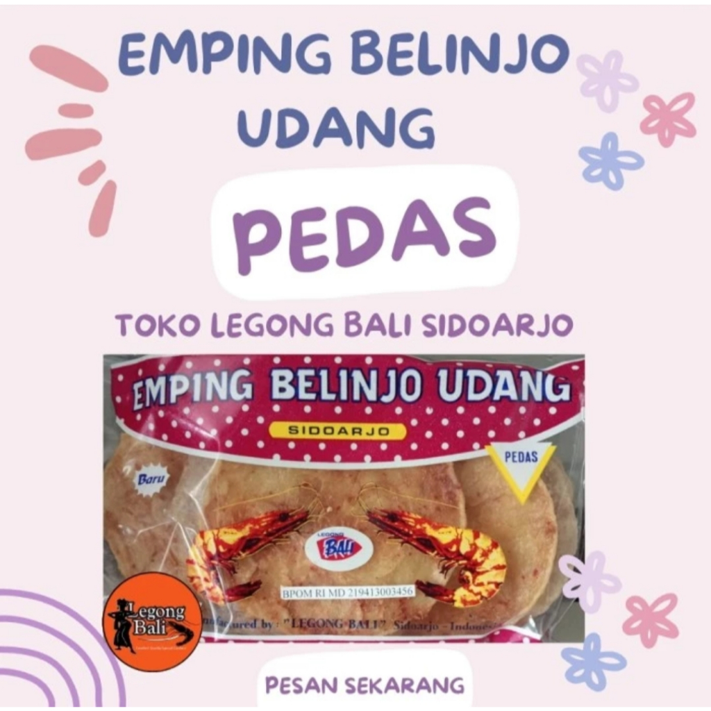

Legong Bali Emping Belinjo Pedas Mentah 250 gr