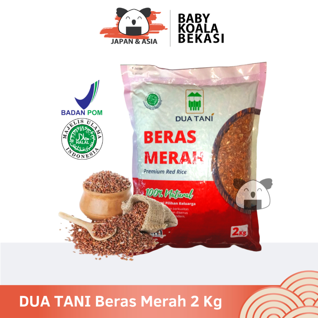 

DUA TANI Beras Merah 2 Kg │ Red Rice--- Bekasi