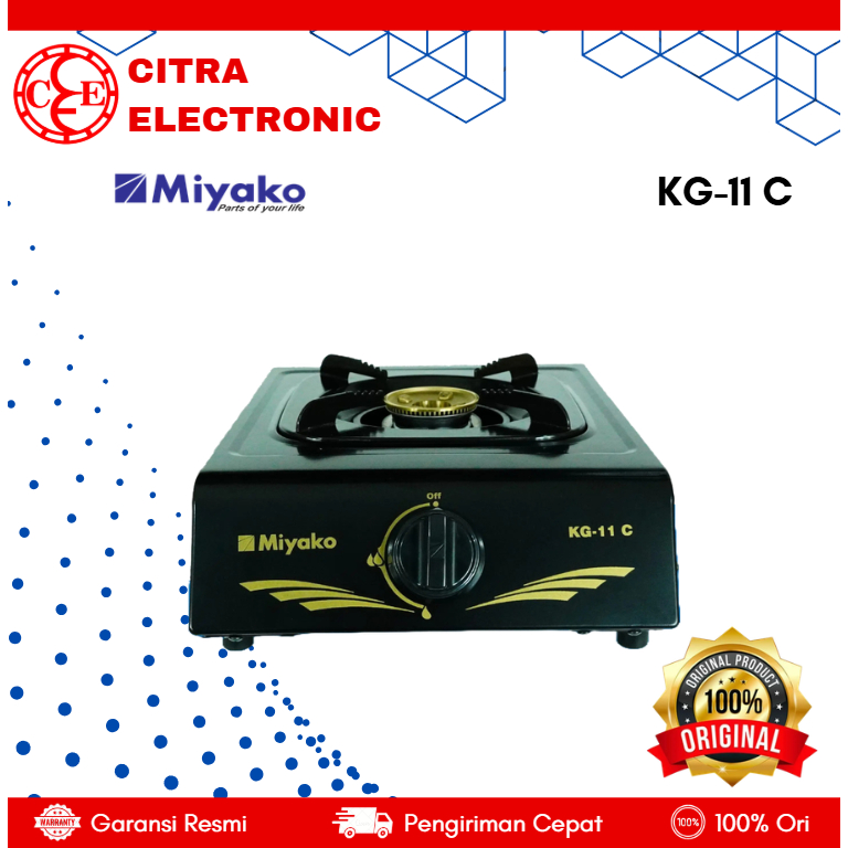 KOMPOR GAS MIYAKO KG-11C  / KG 11 C / KOMPOR GAS 1 TUNGKU