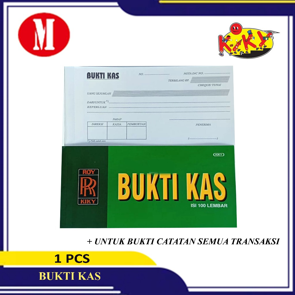 

KIKY Bukti Kas 100 Lembar Per PCS