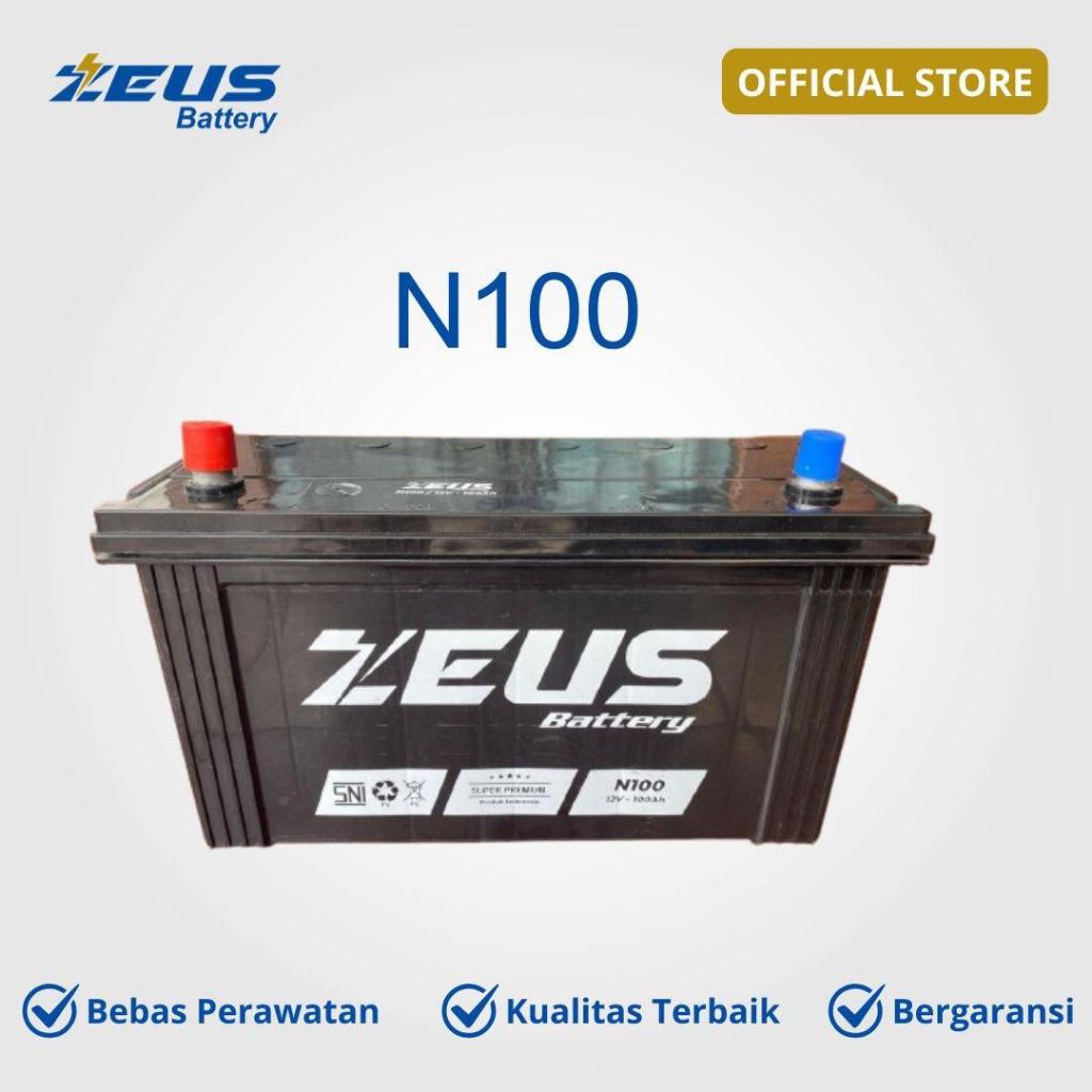 Aki Mobil N100 MF Zeus Battery Aki kering N100 Genset Excavator