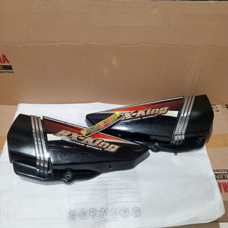 TUTUP BOX AKI RX KING COPOTAN 2003 HITAM ORANGE ORIGINAL