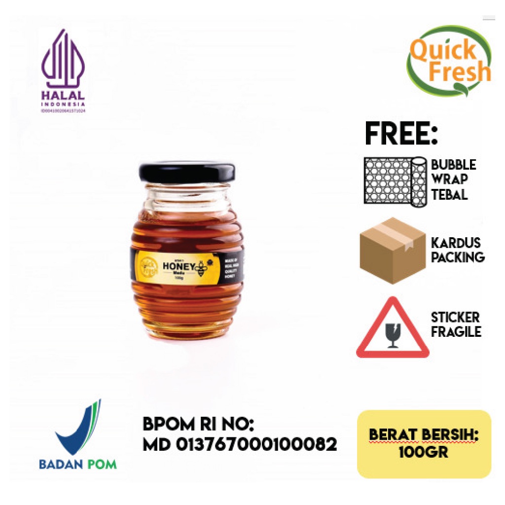 

Madu Murni Asli Quick Fresh Honey 100Gr (Jar Kaca)