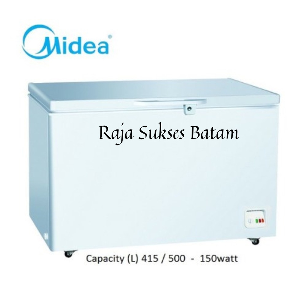 MIDEA CHEST FREEZER 450 LITER HS-543CK / HS543CK / HS 543 CK BATAM
