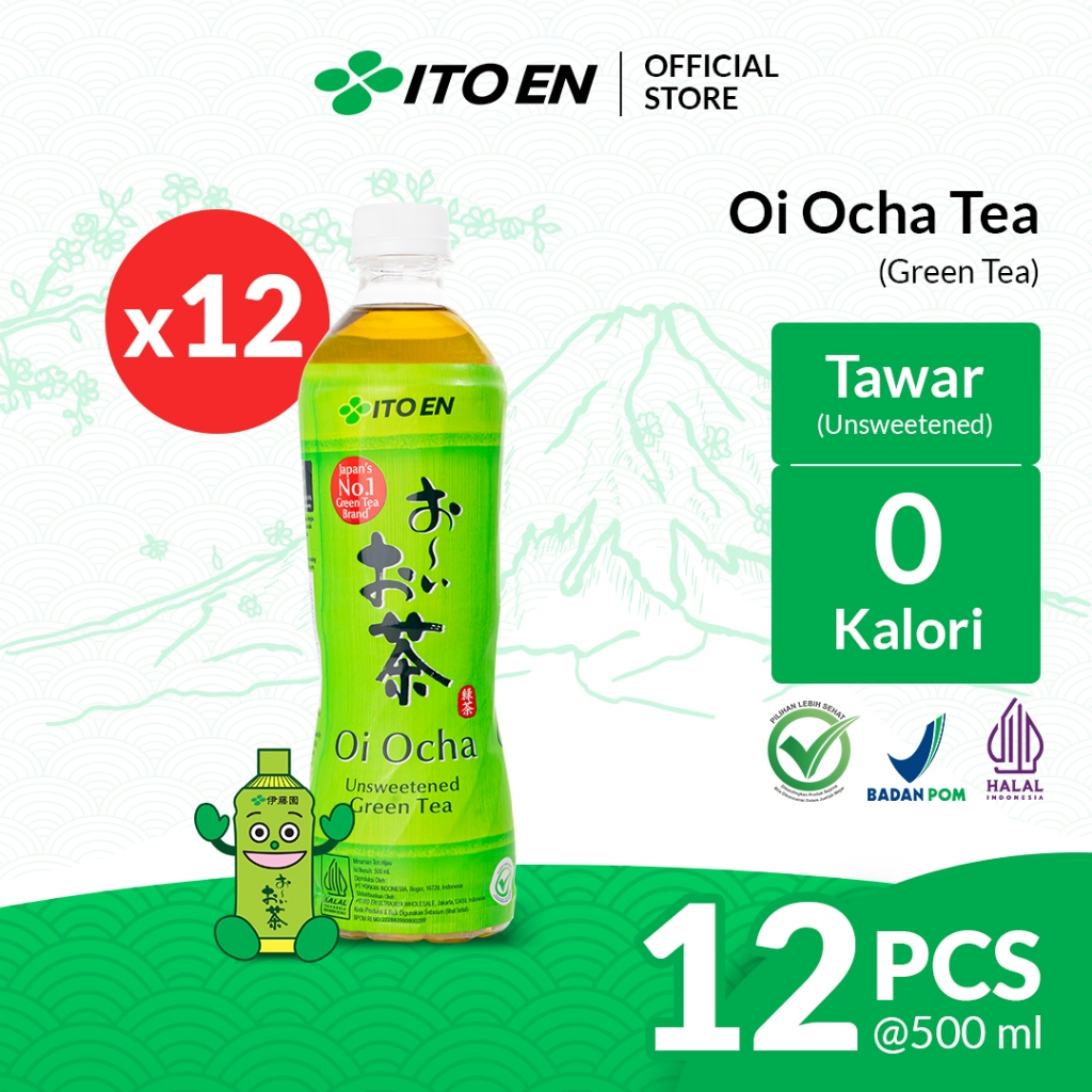 

ITO EN Oi Ocha Green Tea No Sugar 500ml isi 12 pcs