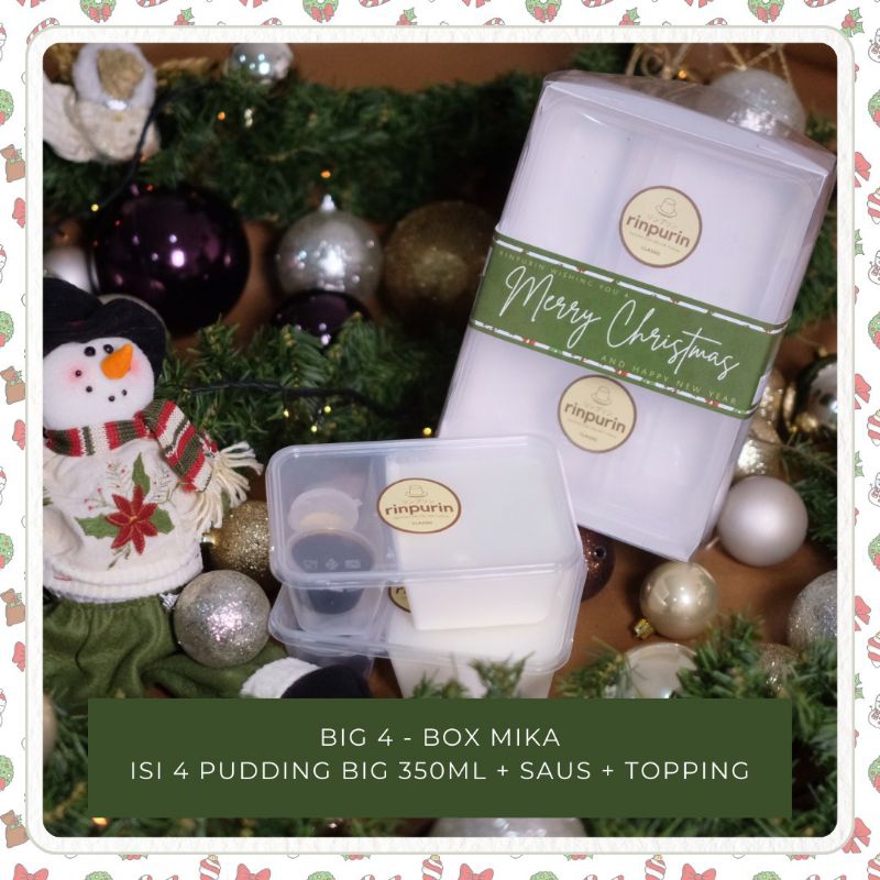 

CHRISTMAS HAMPERS / HAMPERS NATAL by RINPURIN 2024 - BIG 4 Box Mika Pudding 350ML