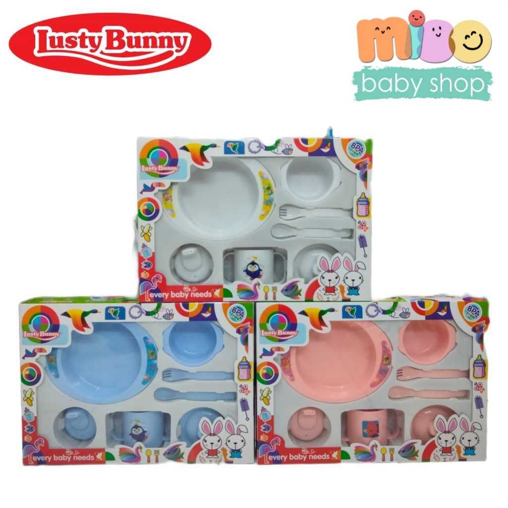FEEDING SET 7IN1 TEMPAT MAKAN BAYI LUSTY BUNNY LB-1847