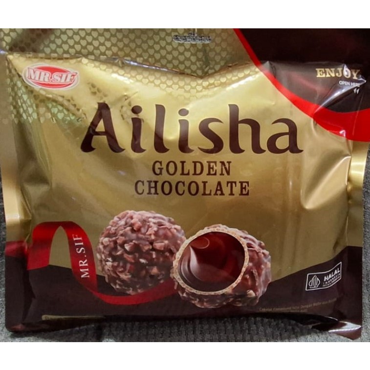 

Mr. Sif Ailisha Golden Chocolate Kemasan 200gr - BESAR